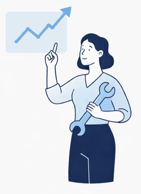 Laita tekoäly töihin ja anna sen hoitaa rutiinit puolestasi. Keskity kasvuun.